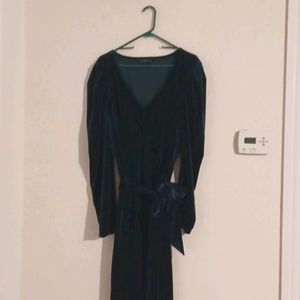 Green Velvet Dress from Eloquii
